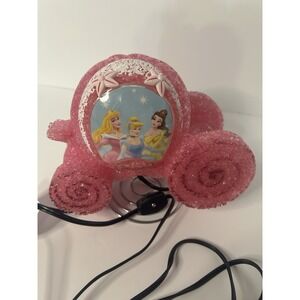 Disney Princesses melted plastic popcorn pink Cinderella carriage Needs Bulb